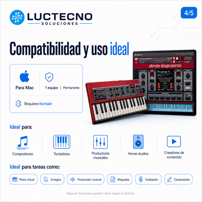 NORD Piano 3 for Kontakt para Mac | Librería de piano virtual para producción musical