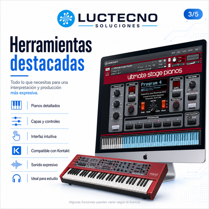 NORD Piano 3 for Kontakt para Mac | Librería de piano virtual para producción musical