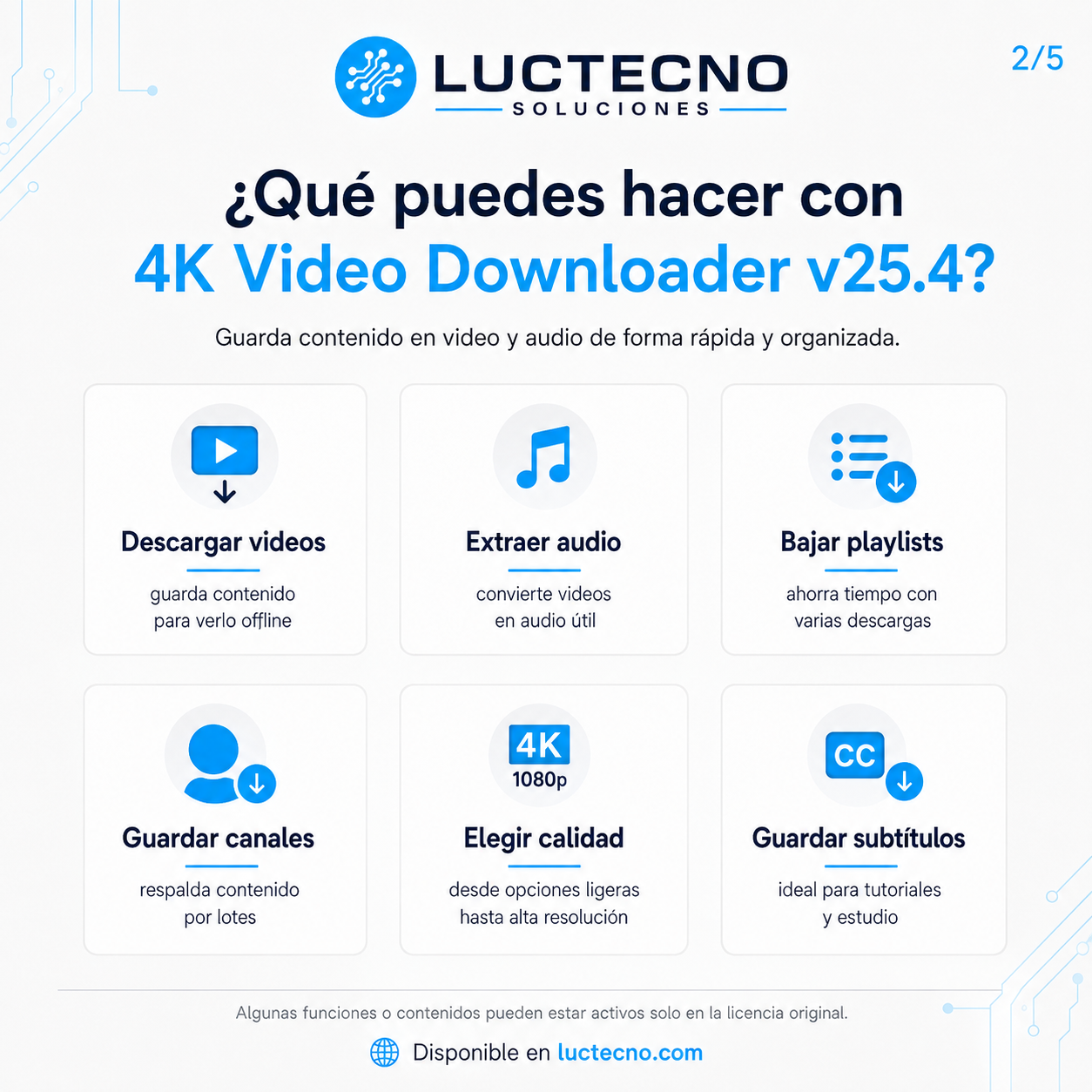 4K Video Downloader v25.4 para Mac | Descarga de videos, playlists y audio en alta calidad