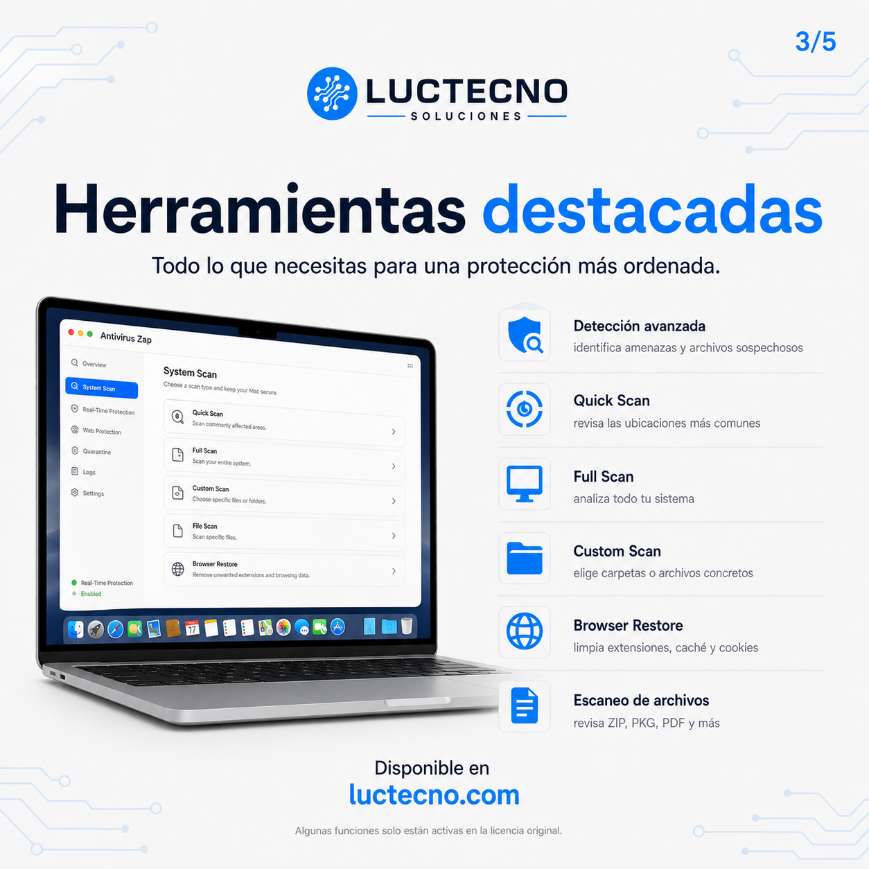 Antivirus Zap 3.22 para Mac | Antivirus, escáner de malware y limpieza de amenazas