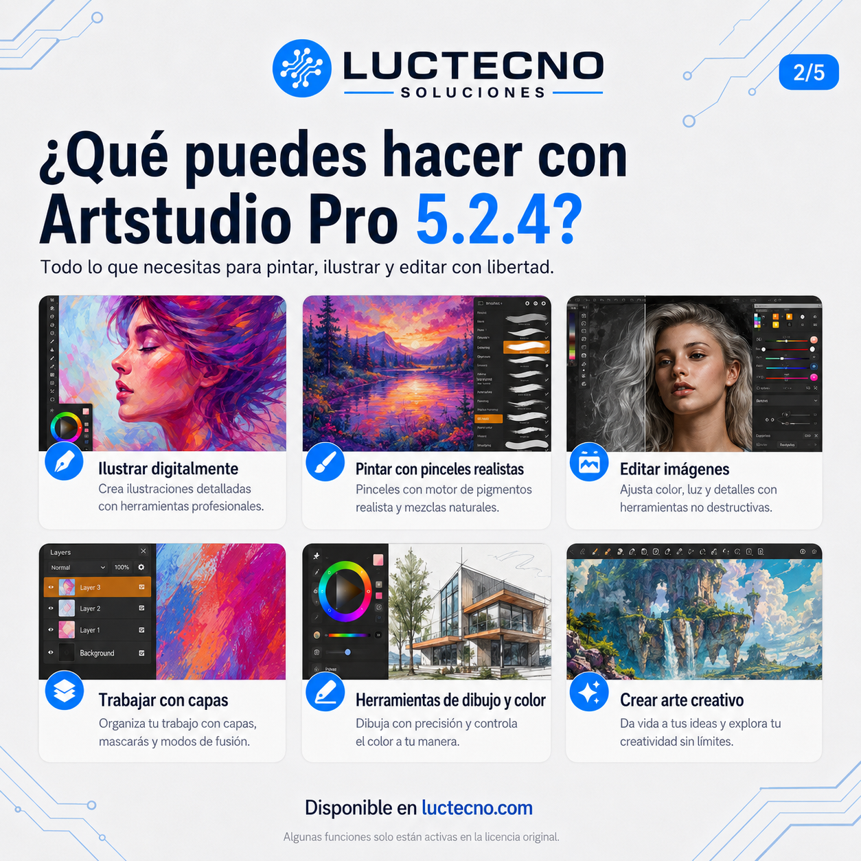 Artstudio Pro 5.2.4 para Mac | Dibujo digital, pintura e ilustración profesional