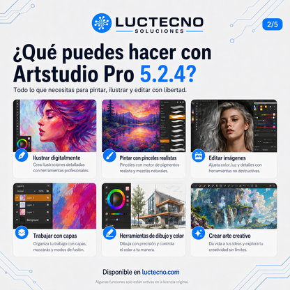 Artstudio Pro 5.2.4 para Mac | Dibujo digital, pintura e ilustración profesional