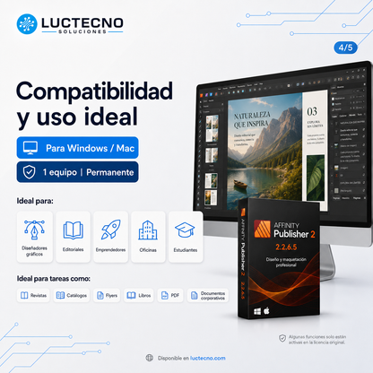 Affinity Publisher 2.2.6.5 para Mac | Diseño editorial, maquetación y publicaciones profesionales