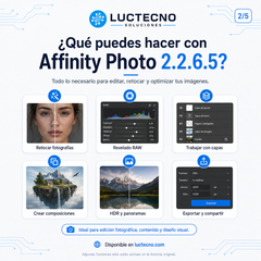 Affinity Photo 2.2.6.5 para Windows y Mac | Edición fotográfica, retoque profesional y diseño visual