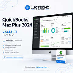 QuickBooks Mac Plus 2024 v23.1.5 R6 para Mac | Contabilidad, facturación y gestión financiera para negocios