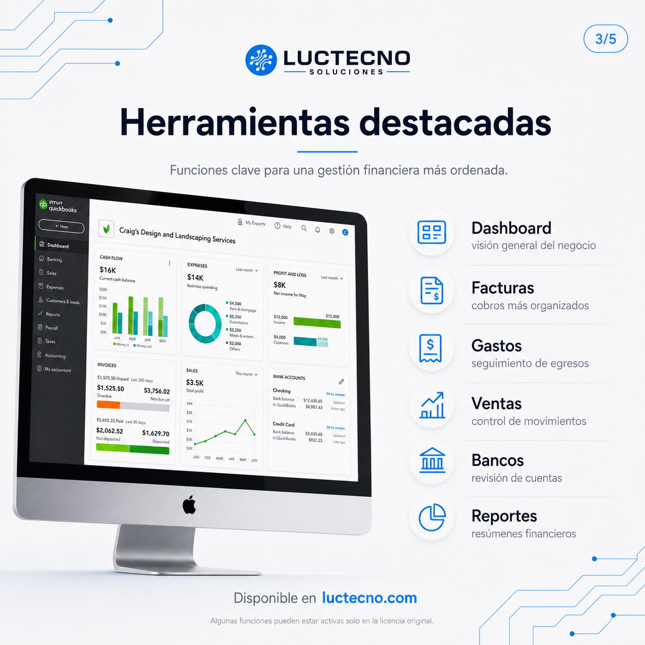 QuickBooks Mac Plus 2024 v23.1.5 R6 para Mac | Contabilidad, facturación y gestión financiera para negocios