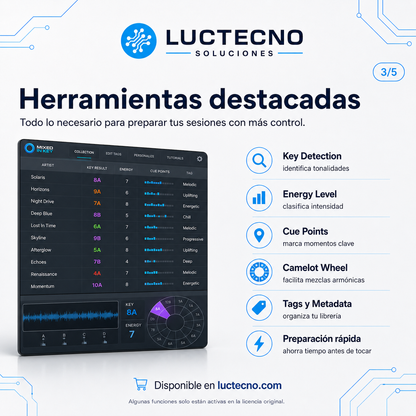 Mixed In Key 8.5.3 para Mac | Análisis musical para DJs, tonalidad, BPM y energía