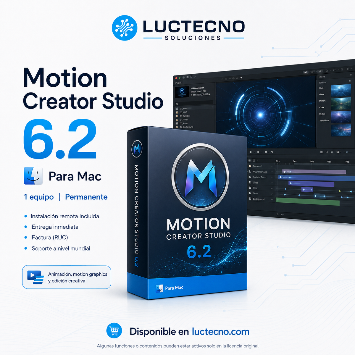 Motion Creator Studio 6.2 for Mac | Motion graphics, 2D/3D titles, and visual effects