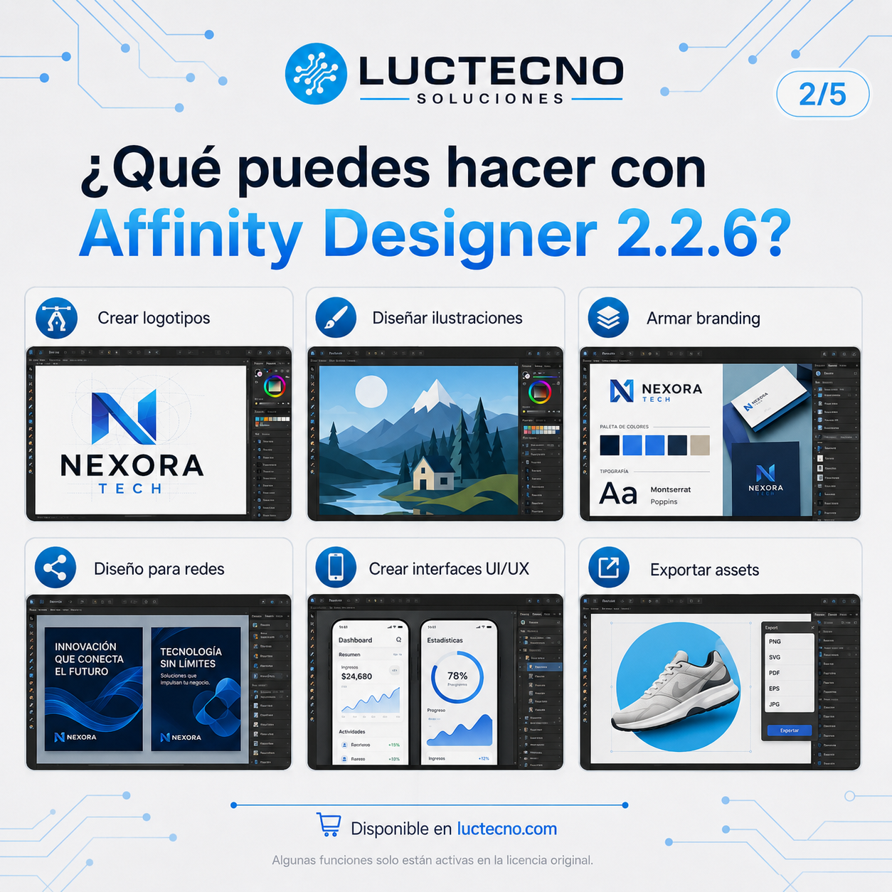 Affinity Designer 2.2.6 para Mac | Diseño vectorial, ilustración y gráficos profesionales