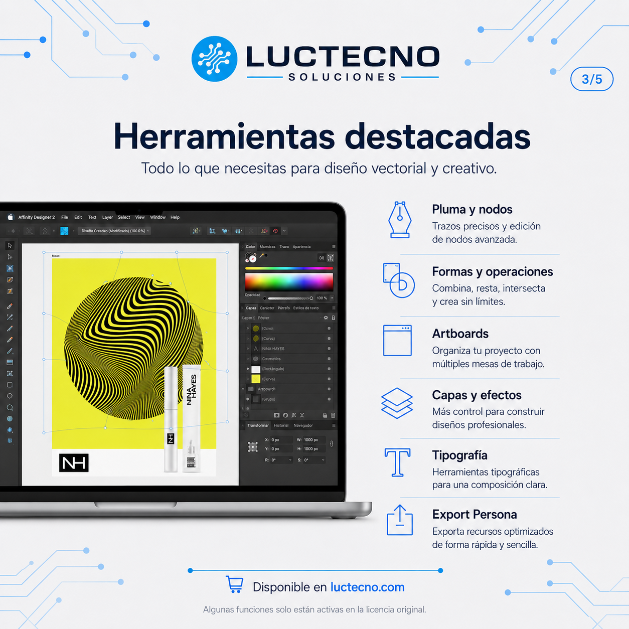 Affinity Designer 2.2.6 para Mac | Diseño vectorial, ilustración y gráficos profesionales