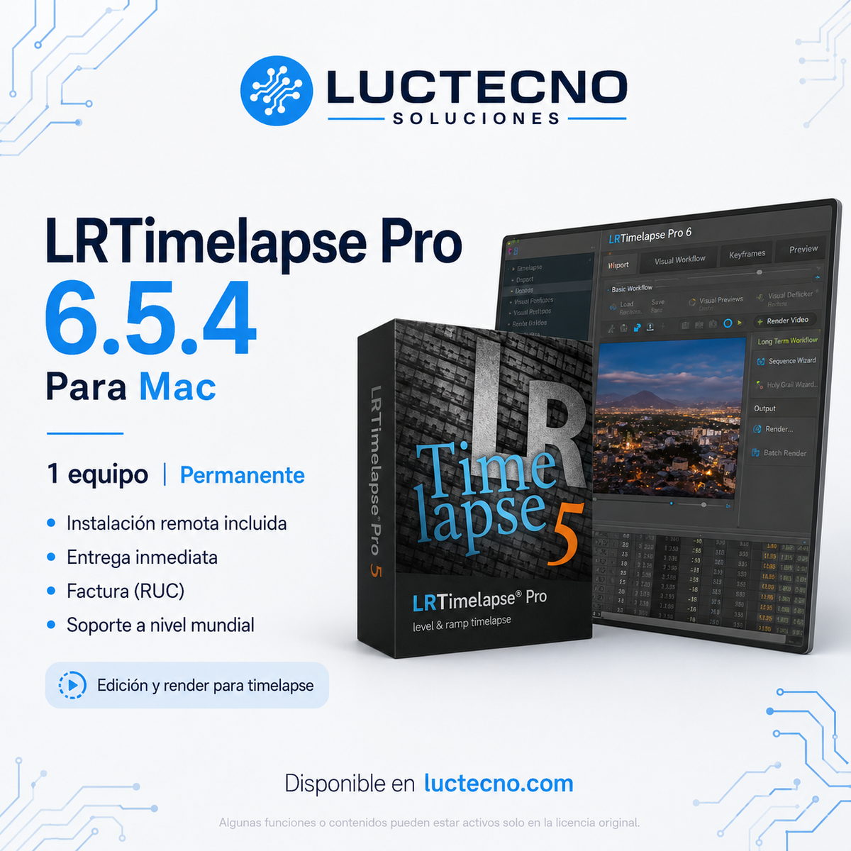 LRTimelapse Pro 6.5.4 for Mac | Professional Time-Lapse Editing, Deflicker & Rendering