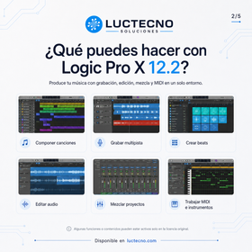 Logic Pro X 12.2 for Mac | Professional music production, recording, mixing, and mastering