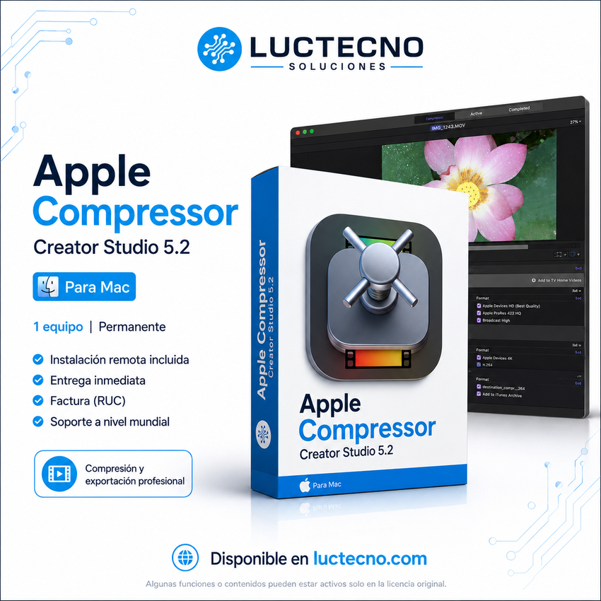 Apple Compressor Creator Studio 5.2 for Mac | Professional Video Encoding, Conversion, and Compression