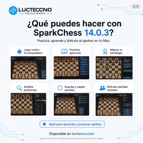 SparkChess 14.0.3 para Mac | Juego de ajedrez, práctica y entrenamiento estratégico