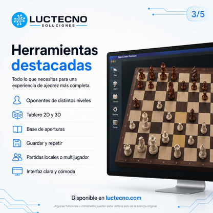 SparkChess 14.0.3 para Mac | Juego de ajedrez, práctica y entrenamiento estratégico
