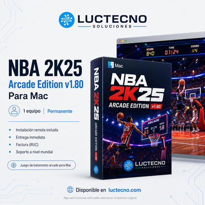 NBA 2K25 Arcade Edition v1.80 para Mac | Juego de baloncesto, carrera NBA y streetball