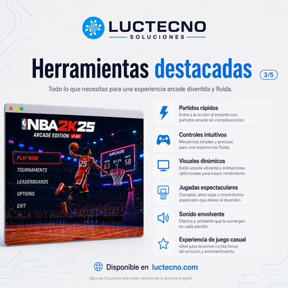 NBA 2K25 Arcade Edition v1.80 para Mac | Juego de baloncesto, carrera NBA y streetball