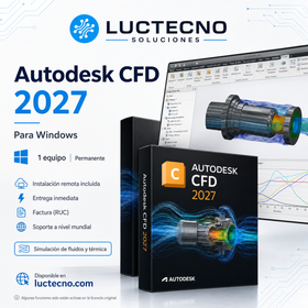 Autodesk CFD 2027 para Windows | Simulación de fluidos, gases y análisis térmico profesional