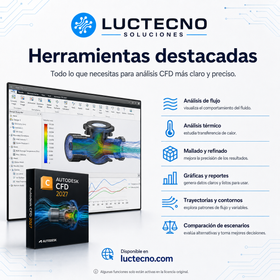 Autodesk CFD 2027 para Windows | Simulación de fluidos, gases y análisis térmico profesional