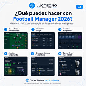 Football Manager 2026 para Mac | Simulador de gestión futbolística, tácticas y carrera profesional