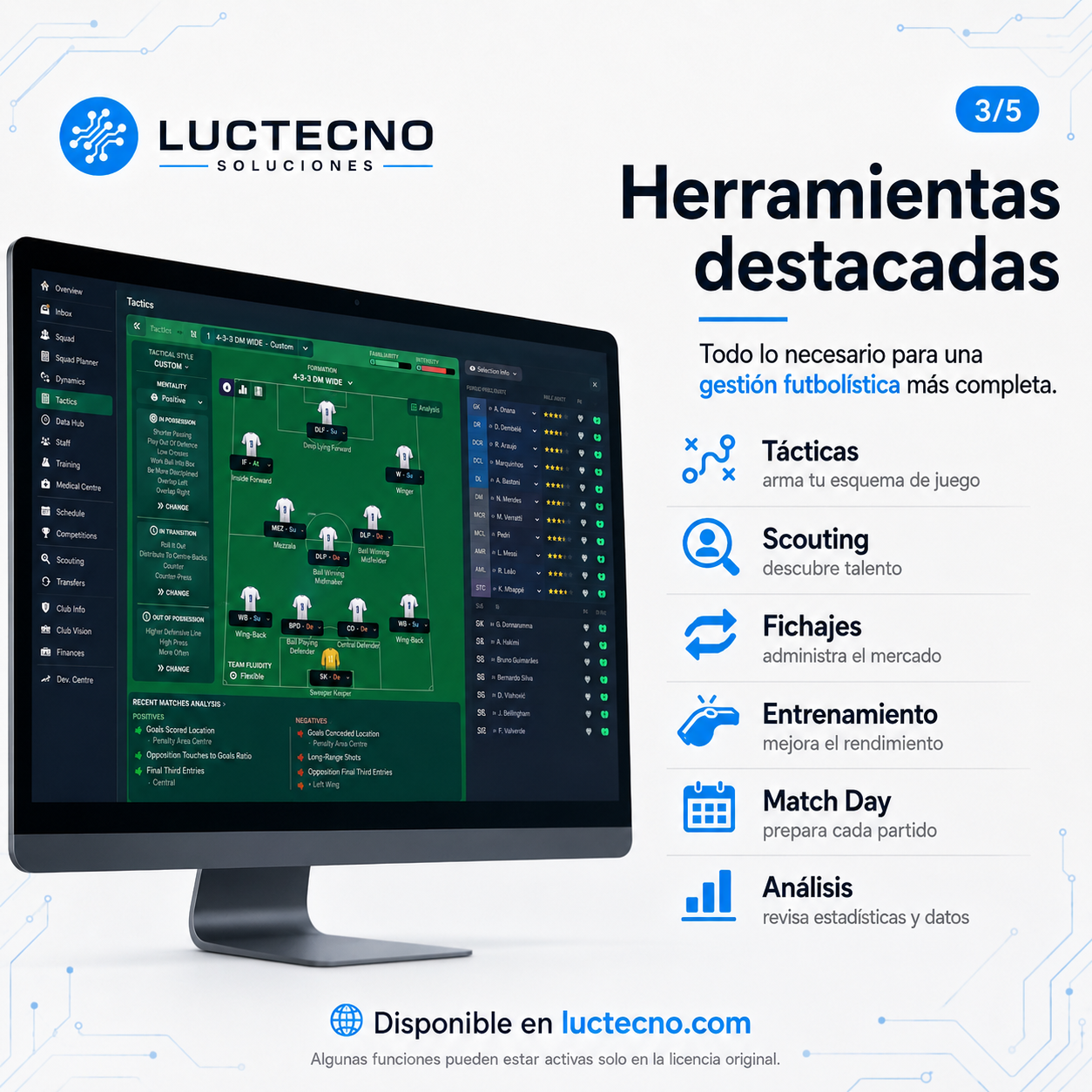 Football Manager 2026 para Mac | Simulador de gestión futbolística, tácticas y carrera profesional