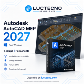 Autodesk AutoCAD MEP 2027 para Windows | Diseño MEP, HVAC, eléctrico y sanitario profesional