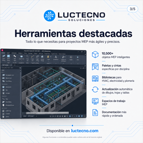Autodesk AutoCAD MEP 2027 para Windows | Diseño MEP, HVAC, eléctrico y sanitario profesional