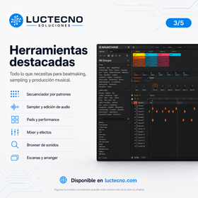 Native Instruments Maschine v3.4.2 para Windows y Mac | Producción musical, beats y sampling profesional