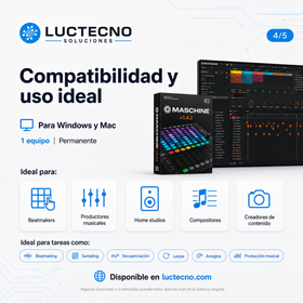 Native Instruments Maschine v3.4.2 para Windows y Mac | Producción musical, beats y sampling profesional