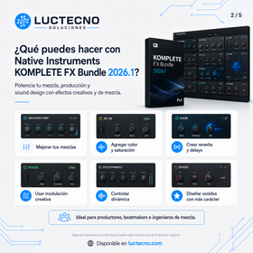 Native Instruments KOMPLETE FX Bundle 2026.1 para Windows y Mac | Plugins de efectos, mezcla y sonido profesional