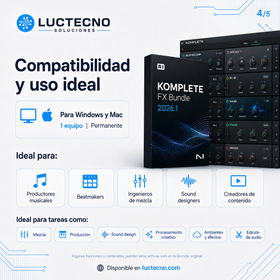 Native Instruments KOMPLETE FX Bundle 2026.1 para Windows y Mac | Plugins de efectos, mezcla y sonido profesional