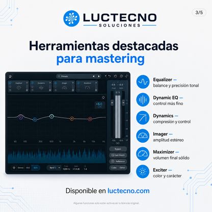 iZotope Ozone 12 para Windows y Mac | Mastering profesional, mezcla final y optimización de audio