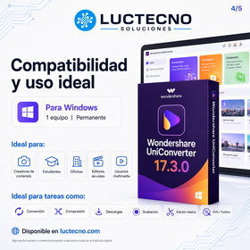 Wondershare UniConverter 17.3.0 para Windows | Convertidor, compresor y editor de video profesional