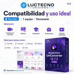 Wondershare UniConverter 15.7.3 para Mac | Convertidor, compresor y editor de video profesional
