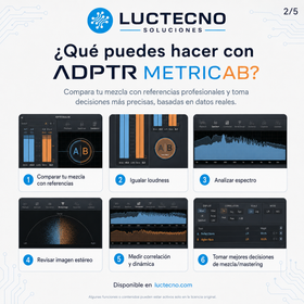 Plugin Alliance ADPTR MetricAB para Windows y Mac | Referencia A/B, mezcla y mastering profesional