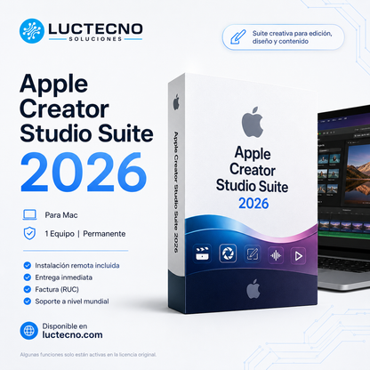 Apple Creator Studio Suite 2026 para Mac | Suite creativa para video, audio, motion graphics y postproducción