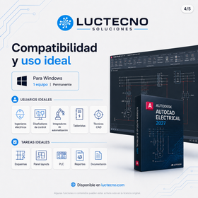 Autodesk AutoCAD Electrical 2027 para Windows | Diseño eléctrico CAD, esquemas y documentación profesional