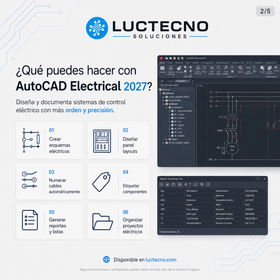 Autodesk AutoCAD Electrical 2027 para Windows | Diseño eléctrico CAD, esquemas y documentación profesional