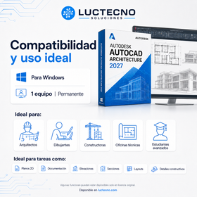 Autodesk AutoCAD Architecture 2027 para Windows | Diseño arquitectónico CAD, planos y documentación profesional