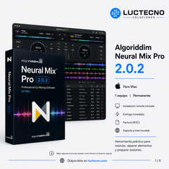 Algoriddim Neural Mix Pro 2.0.2 para Mac | Separación de stems, acapellas e instrumentales con IA