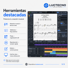 Guitar Pro 8.1.3 para Windows y Mac | Tablaturas, partituras, composición y práctica musical