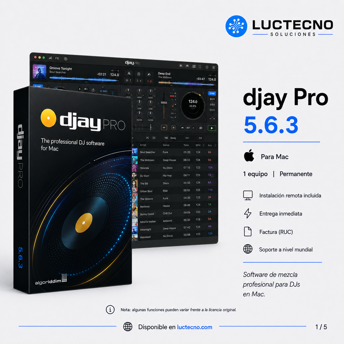 djay Pro 5.6.3 for Mac | Professional DJ Software, Mixing, Stems & AI