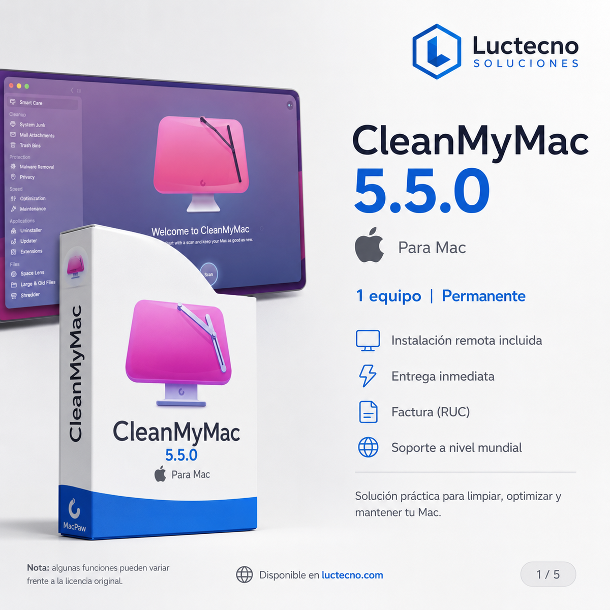 CleanMyMac 5.5.0 for Mac | System Cleaning, Optimization, Protection, and Maintenance