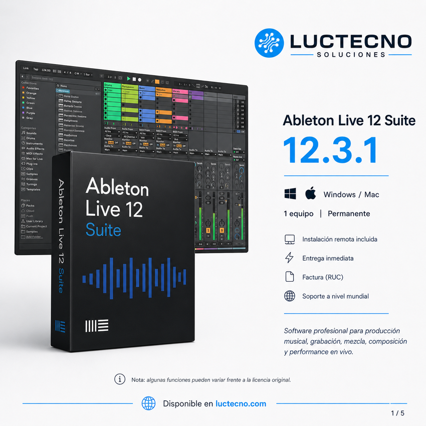 Ableton Live 12 Suite 12.3.1 for Windows and Mac | Music Production, Recording, Beats, and Professional Performance