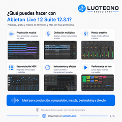 Ableton Live 12 Suite 12.3.1 para Windows y Mac | Producción musical, grabación, beats y performance profesional