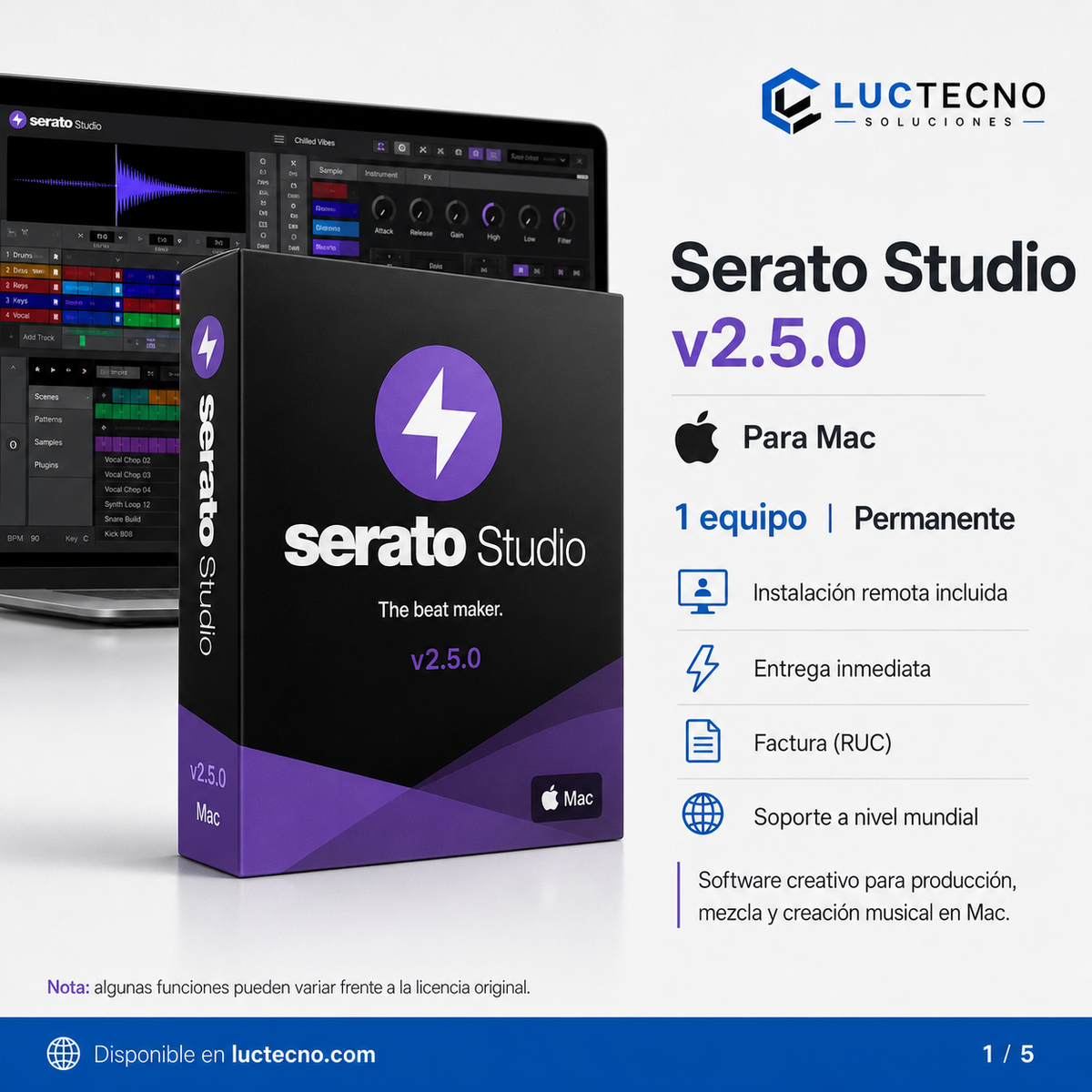 Serato Studio v2.5.0 for Mac | Professional Music Production, Beatmaking, Sampling, and Stems