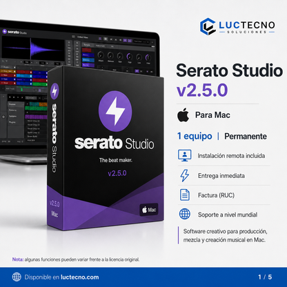 Serato Studio v2.5.0 para Mac | Producción musical, beatmaking, sampling y stems profesionales