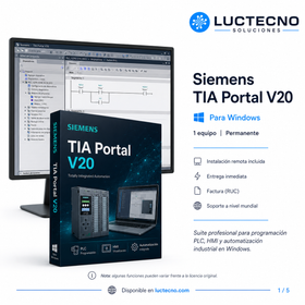 Siemens TIA Portal V20 para Windows | Automatización industrial, PLC, HMI y WinCC profesional