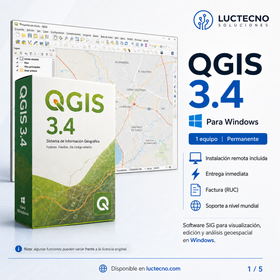 QGIS 3.4 para Windows | Sistema de información geográfica, mapas y análisis espacial
