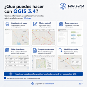 QGIS 3.4 para Windows | Sistema de información geográfica, mapas y análisis espacial
